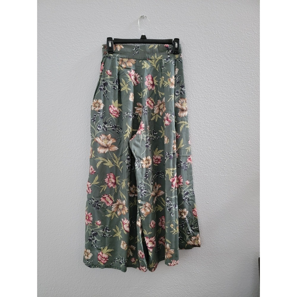 Vintage Outback Red Floral Wide Leg Palazzo 8 Boho Chic cottagecore 90s Retro
